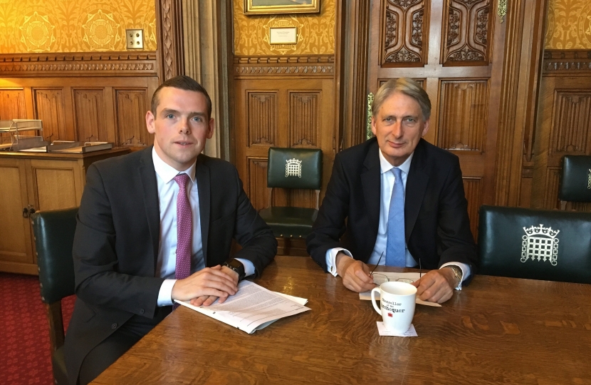 Douglas Ross MP meets with the Chancellor of the Exchequer
